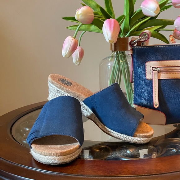 UGG Shoes - Ugg Suede Dane Slides.. Sz 6.5 ..EUC